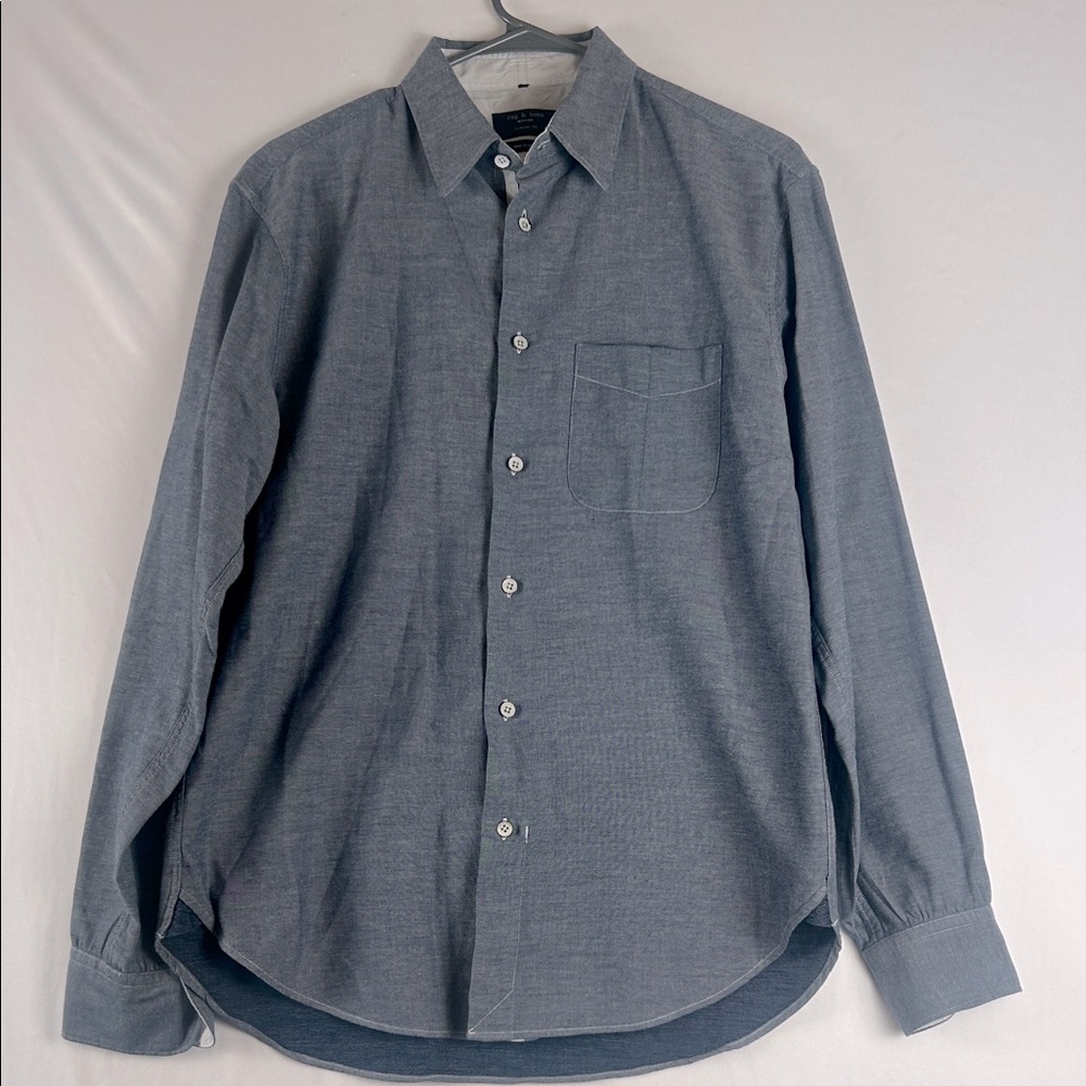 Rag & Bone Classic Fit Long Sleeve Button Down Collared Neck Men’s Size M